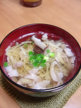 姫皮も食べちゃう沢煮椀