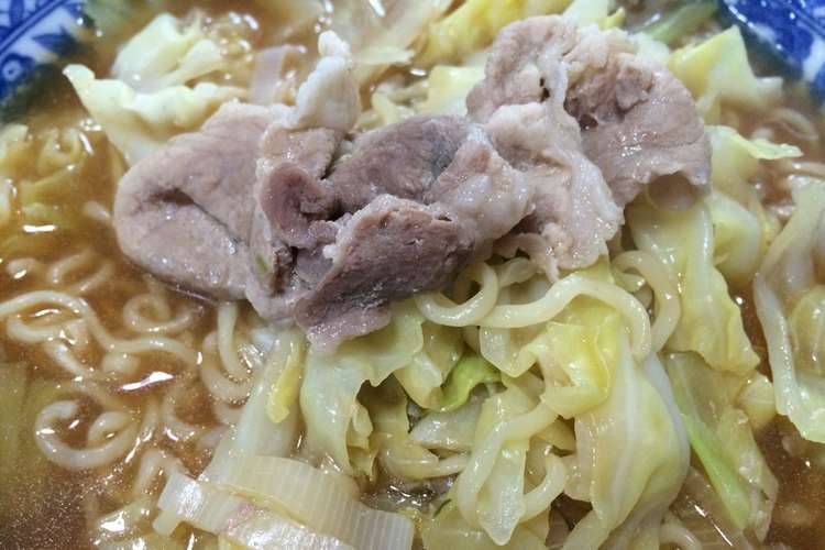 キャベツと豚肉の味噌ラーメン レシピ 作り方 By Noanoanoan クックパッド
