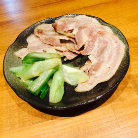 豚バラとネギの塩焼き*