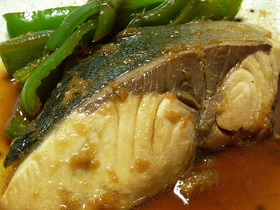 ぶりのはちみつしょうが焼き