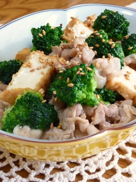 ✜豚ブロと厚揚げで…中華風炒め煮✜