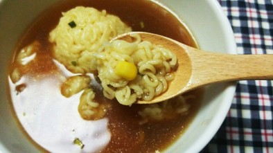 サッポロ一番みそラーメン☆だんごスープ♪の写真