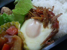 きんぴらで巣ごもり玉子