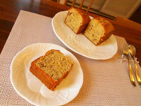 完熟バナナと胡桃のパウンドケーキ♡