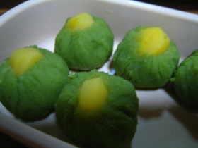簡単&おしゃれ☆さつまいもの抹茶絞り