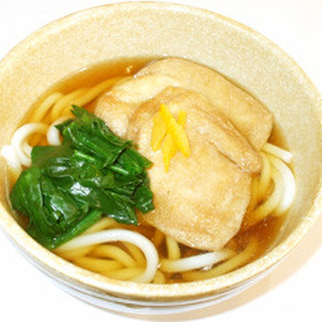 簡単 きつねうどん つゆ 油揚 いなり レシピ 作り方 By 漢方薬のタカキ大林店 クックパッド