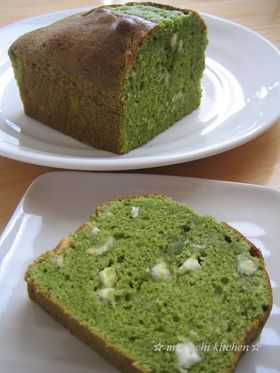 抹茶みるくパウンド☆ホワイトチョコ
