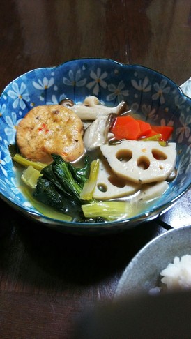 野菜とがんもの煮物