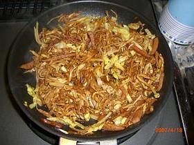 切り干し大根の焼きそば風