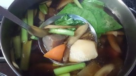 正月の余った野菜で けんちん汁