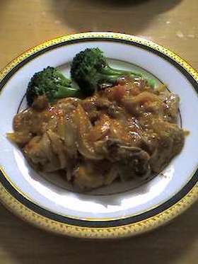 豚肉のソテー トマトマスタードソース