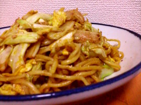 キャベ玉焼きそば(◕∀◕)゚+☆