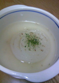 レンジでチン☆新玉スープ
