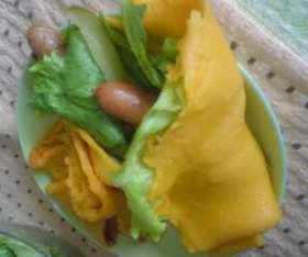 野菜ジュースのクレープ