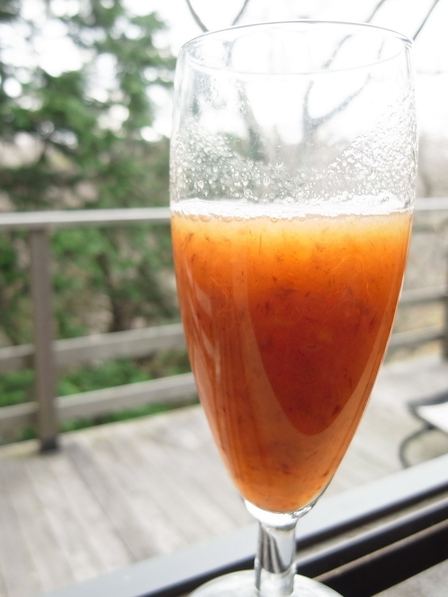 夏みかんとぐずぐず柿で作る美味ジュースの画像
