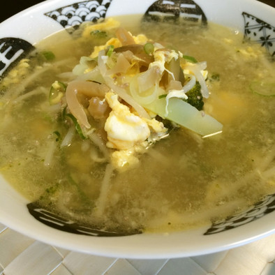 【低糖質な食事】チアシードの卵スープの写真