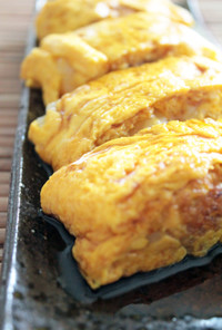 簡単☆お餅で関西風おやつ卵焼き