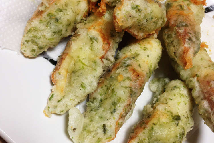 ちくわチーズの磯辺揚げ レシピ 作り方 By りー クックパッド 簡単おいしいみんなのレシピが360万品