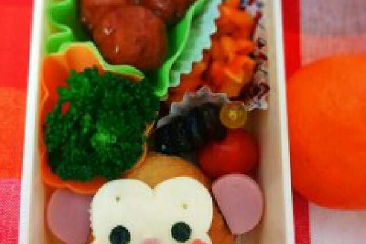 キャラ弁 いなり寿司でおさる レシピ 作り方 By そらまめ クックパッド 簡単おいしいみんなのレシピが352万品