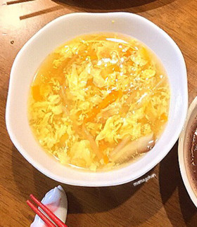 もやしたっぷりかき玉汁