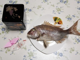 祝 鯛の塩焼き