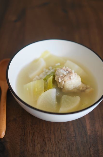 塩麹鶏と大根、白菜の滋養スープの画像