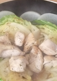 鶏と野菜のラーメン鍋