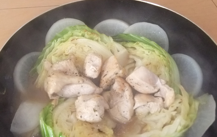 鶏と野菜のラーメン鍋の画像