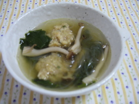 栄養たっぷり❤鶏だんごスープ