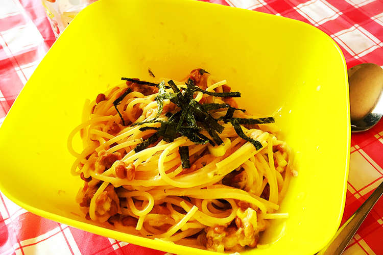 超簡単 子供も喜ぶ 納豆パスタ レシピ 作り方 By Mamaannu29 クックパッド 簡単おいしいみんなのレシピが376万品