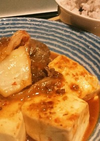 コストコのプルコギビーフでキムチ肉豆腐