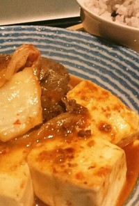 コストコのプルコギビーフでキムチ肉豆腐