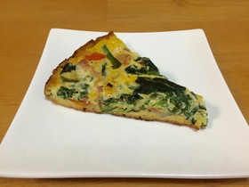フライパンで!ほうれん草のキッシュ