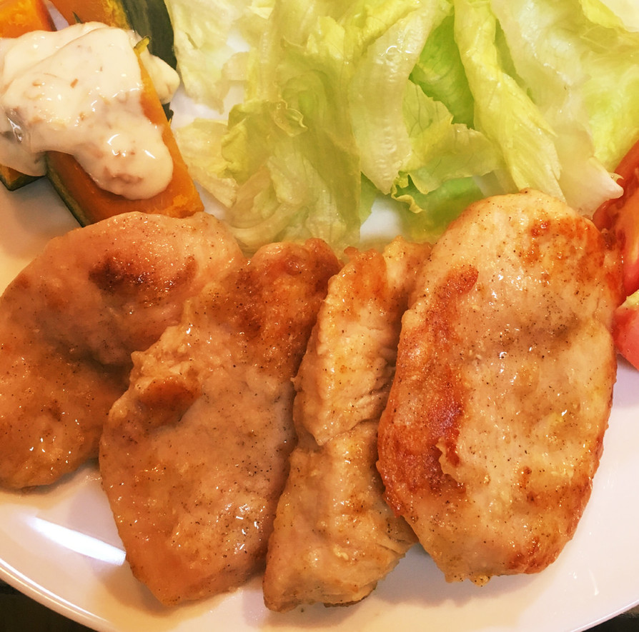 ニンニク風味で☆鶏肉のカレー粉焼き☆簡単の画像
