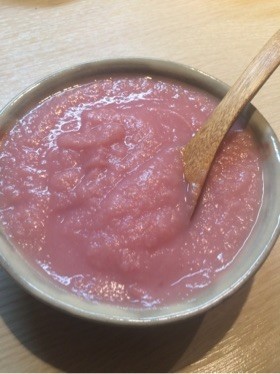 ピンク〜な、赤カブスープの画像