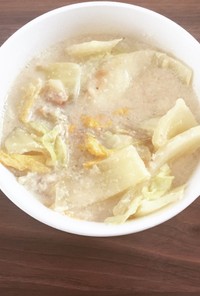 白菜の豆乳味噌煮バーニャカウダ風