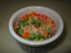 忙しい朝に☆お弁当用冷凍野菜のチーズ焼き