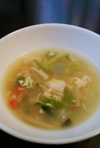 体温まるかぶの中華スープ