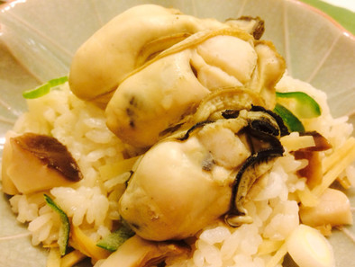 江戸の味♥牡蠣＆茸の炊込みご飯〜煎り酒〜の写真