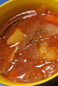 鶏肉とたっぷり野菜のトマトスープ