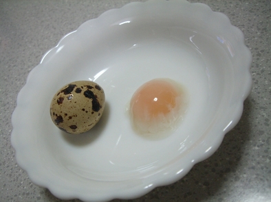 うずらの卵で☆温泉タマゴはいかがでしょ♪の写真