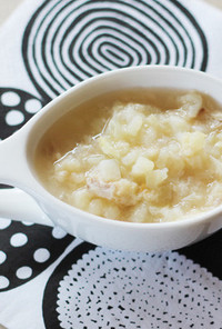 【離乳食初期】ポテトと魚の和風スープ