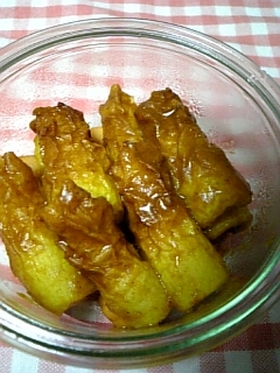 お弁当に~どうぞ☆ちくわのカレー甘辛煮