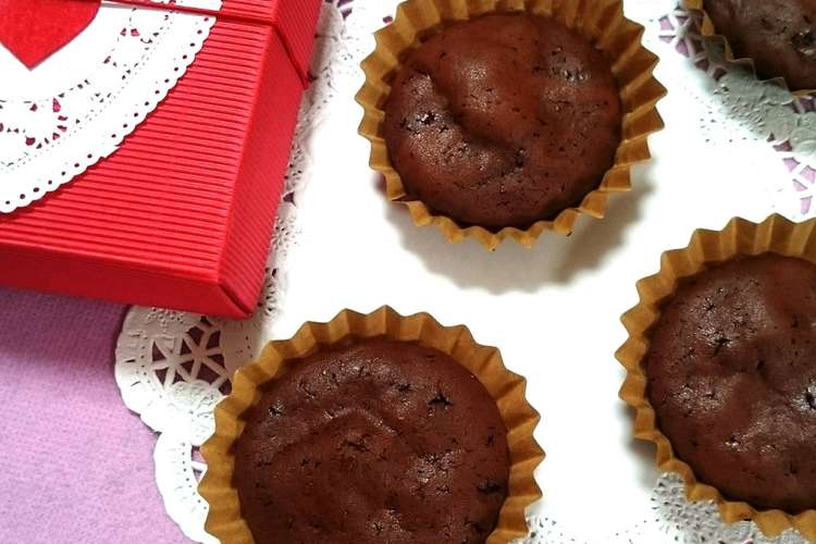 バレンタインに 簡単チョコプチケーキ レシピ 作り方 By Mimioon クックパッド