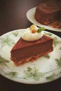 バレンタイン☆濃厚チョコチーズケーキ