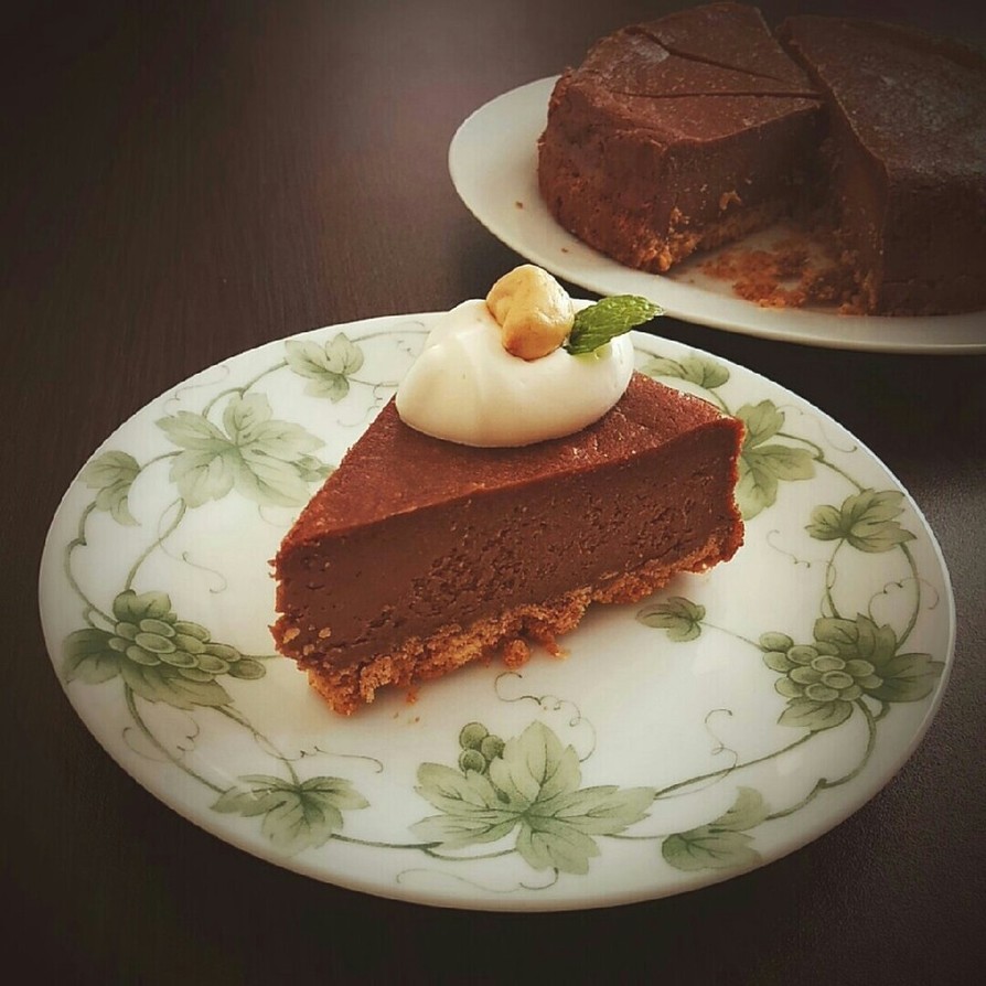 バレンタイン☆濃厚チョコチーズケーキの画像