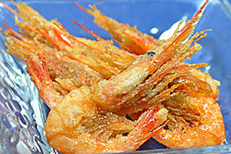 油ハネしにくい 甘エビの唐揚げ レシピ 作り方 By はるさんの台所 クックパッド 簡単おいしいみんなのレシピが359万品