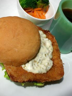 はんぺんdeフィッシュバーガー♪