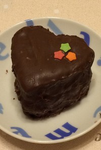 ♡ハート型♡ヘルシーチョコレートケーキ