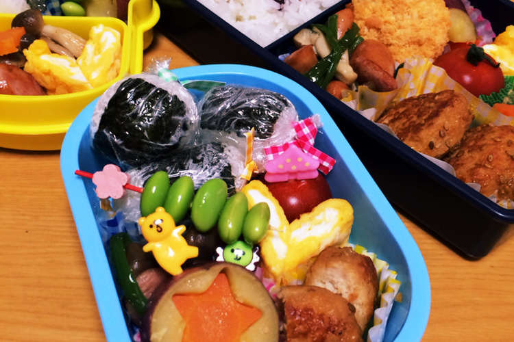 普通の幼稚園弁当と旦那弁当 レシピ 作り方 By そうちゃんママ23 クックパッド 簡単おいしいみんなのレシピが377万品